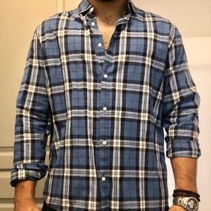 H&M Blue Plaid Longsleeve
